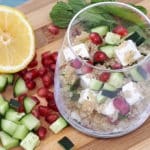 Salade de quinoa feta et grenade
